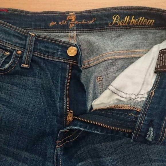 7 Denim bell bottom jeans - Picture 3 of 6